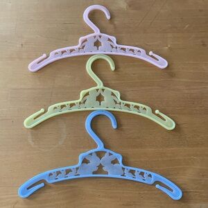 Venus/ Charolyte Co vintage hangers children clothes hangers set of 3.